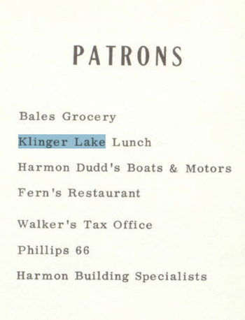 Klinger Lake Shopping Center (Klinger Lake Lunch) - White Pigeon High School Yearbook 1959